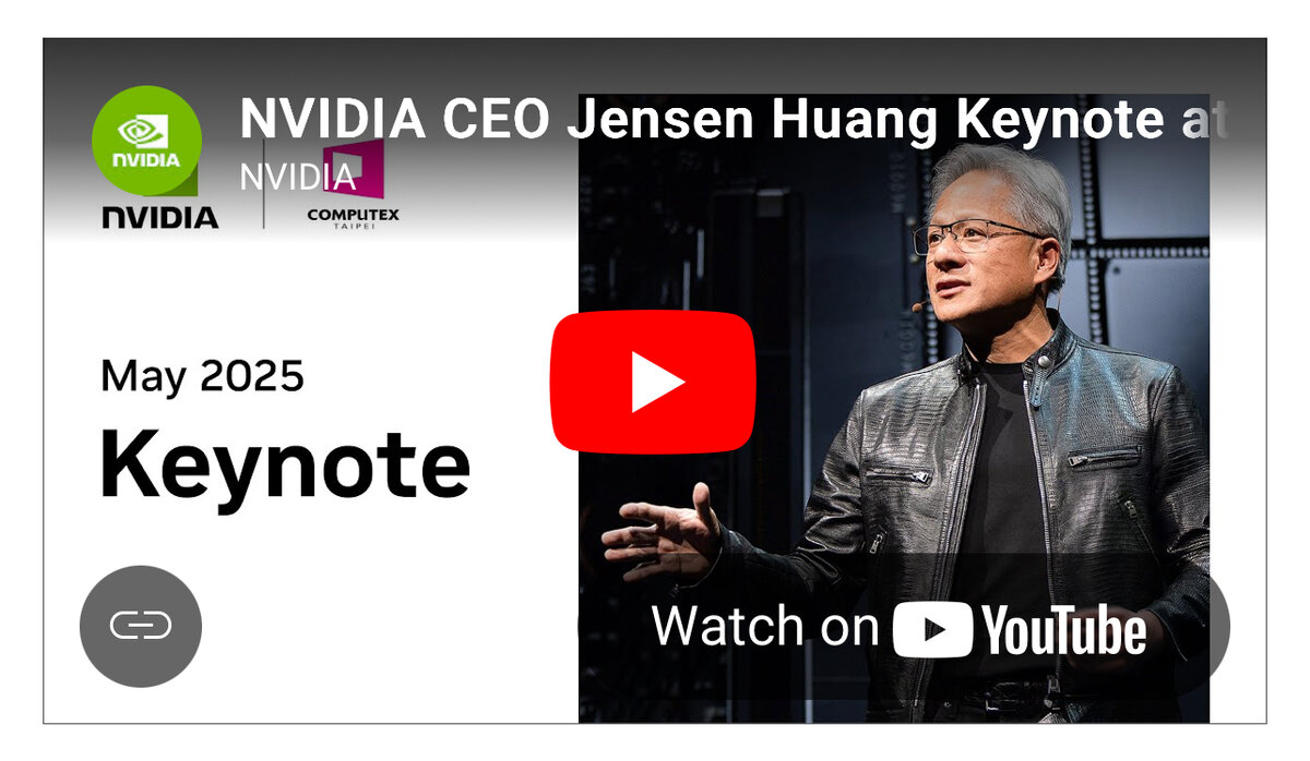 NVIDIA CEO Jensen Huang keynote ahead of COMPUTEX 2025 in Taipei